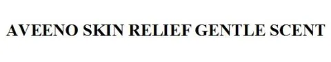 AVEENO SKIN RELIEF GENTLE SCENT — UAE trademark in Class 3