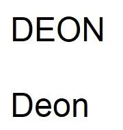 DEON — UAE trademark, Class 36, No. 437392