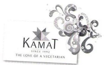 KAMAT SINCE 1992 THE LOVE OF A VEGETARIAN