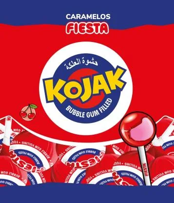 CARAMELO S FIESTA حشوة العلكة KOJAK BUBBLEGUM FILLED