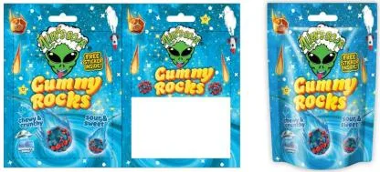 ALIEN’S SOUR Gummy Rocks — UAE trademark in Class 30