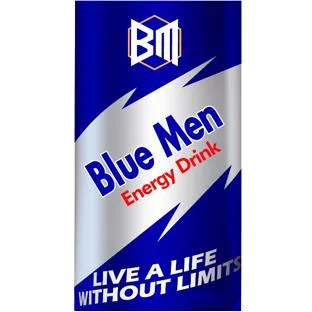 Blue Men Energy Drink LIVE A LIFE WITHOUT LIMITS — UAE trademark in Class 32