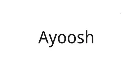 Ayoosh — UAE trademark, Class 9, No. 476777