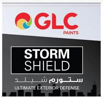 GLC PAINTS STORM SHIELD ستورم شيلد ULTIMATE EXTERIOR DEFENSE — UAE trademark in Class 2