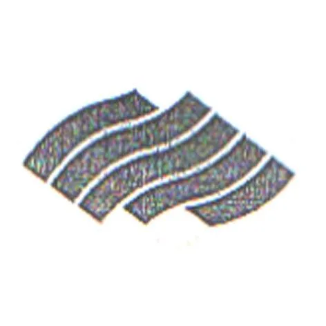 خمسة خطوط مستطيلة عريضة مموجة