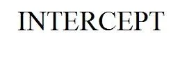 INTERCEPT