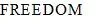 FREEDOM — UAE trademark in Class 3