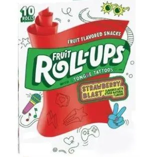 FRUIT ROLL- UPS 10ROLLS — UAE trademark in Class 29