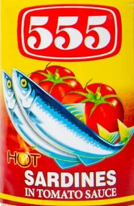 555 SARDINESHOT IN TOMATO SAUCE — UAE trademark in Class 29