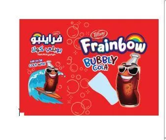 frainbow tiffany bubbly cola surf on the wave حلوى الجيلي المشكلة فراينبو تيفاني بوبلي كولا — UAE trademark in Class 30