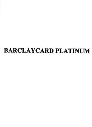 BARCLAYCARD PLATINUM — UAE trademark in Class 9