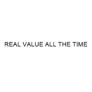 REAL VALUE ALL THE TIME — UAE trademark in Class 43