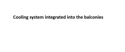 Cooling system integrated into the balconies — UAE trademark in Class 36