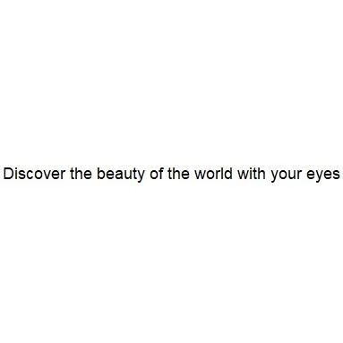 Discover the beauty of the world with your eyes — UAE trademark in Class 5