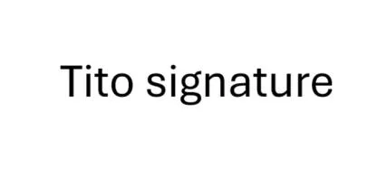 Tito signature — UAE trademark in Class 30