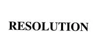 RESOLUTION