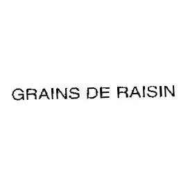 GRAINS DE RAISIN