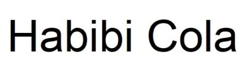 Habibi Cola — UAE trademark, Class 32, No. 474095