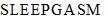 SLEEPGASM — UAE trademark, Class 3, No. 340058
