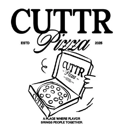 CUTTR Pizza ESTD 2025 A PLACE WHERE FLAVOR BRINGS PEOPLE TOGETHER — UAE trademark in Class 43