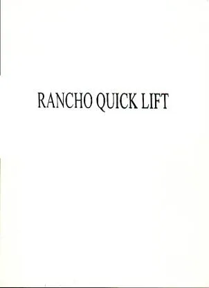 RANCHO QUICK LIFT — UAE trademark in Class 12