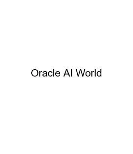 Oracle AI World