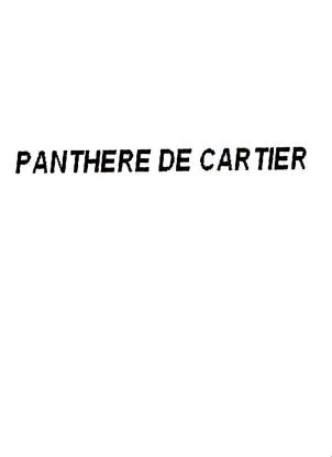 PANTHERE DE CARTIER
