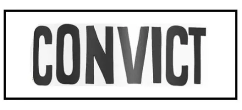 CONVICT — UAE trademark, Class 25, No. 459129