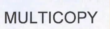 MULTICOPY — UAE trademark, Class 16, No. 018244