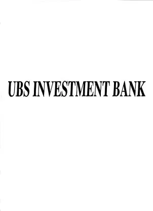 UBS INVESTMENT BANK — UAE trademark in Class 36