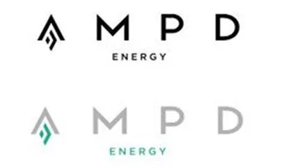 مع شعار AMPD ENERGY