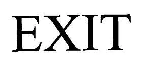EXIT — UAE trademark, Class 34, No. 126952