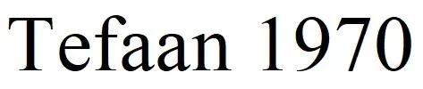 TEFAAN — UAE trademark, Class 25, No. 417963