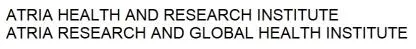 ATRIA HEALTH AND RESEARCH INSTITUTE; ATRIA RESEARCHAND GLOBAL HEALTH INSTITUTE — UAE trademark in Class 35