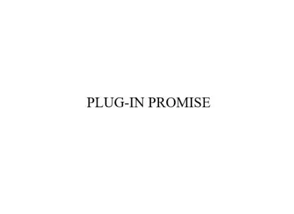 PLUG-IN PROMISE