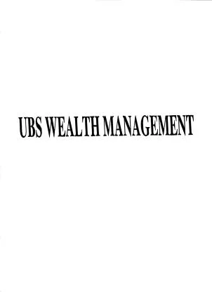UBS WEALTH MANAGEMENT