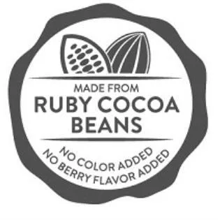 FROM MADE RUBY COCOA BEANS NO COLOR ADDED NO BERRY FLAVOR ADDED — UAE trademark in Class 30