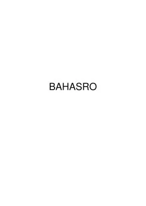 BAHASRO — UAE trademark, Class 3, No. 479861