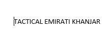 TACTICAL EMIRATI KHANJAR