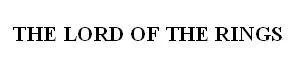 THE LORD OF THE RINGS — UAE trademark in Class 39