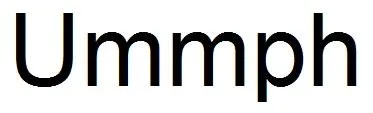 Ummph — UAE trademark, Class 34, No. 372657