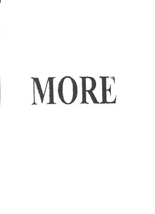 MORE