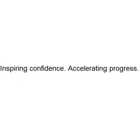 Inspiring confidence. Accelerating progress. — UAE trademark in Class 36