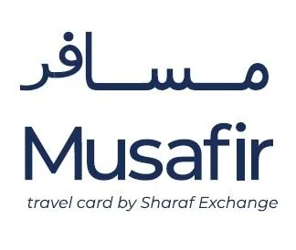 Musafir travel card by Sharaf Exchange مسافر — UAE trademark in Class 36