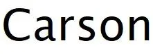 Carson