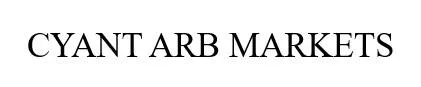 CYANT ARB MARKETS — UAE trademark in Class 42