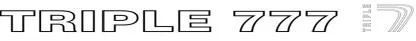 TRIPLE 777 — UAE trademark, Class 36, No. 438128