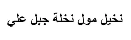 نخيل مول نخلة جبل علي