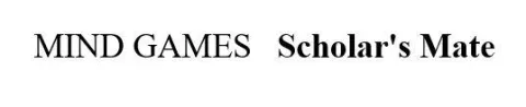 Mind Games Scholar’s Mate — UAE trademark in Class 3