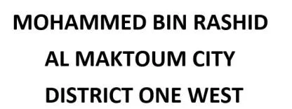 MOHAMME D BIN RASHID AL MAKTOUM CITY DISTRICTONE WEST